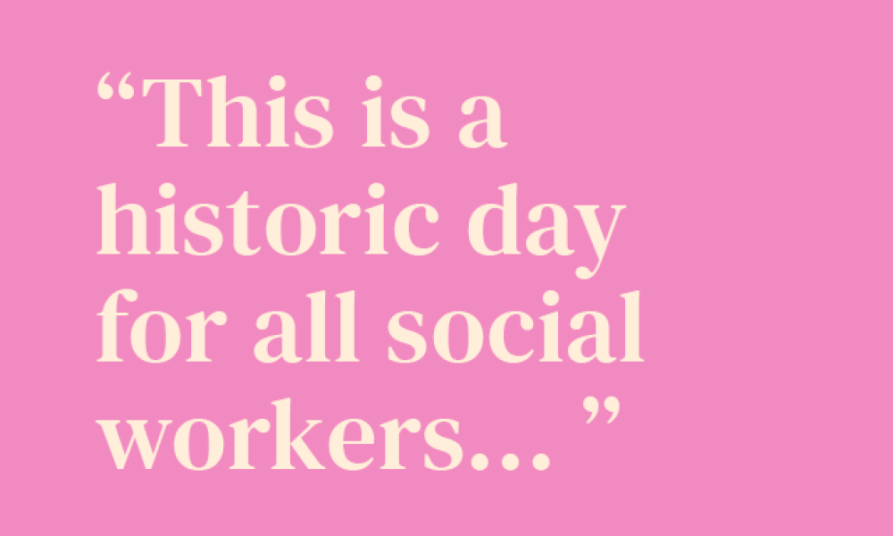 historic day for social workers
